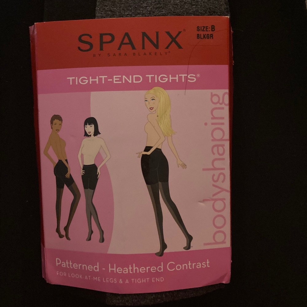 Spanx Tight-end tights Patterned Heathered Contrast black/gray